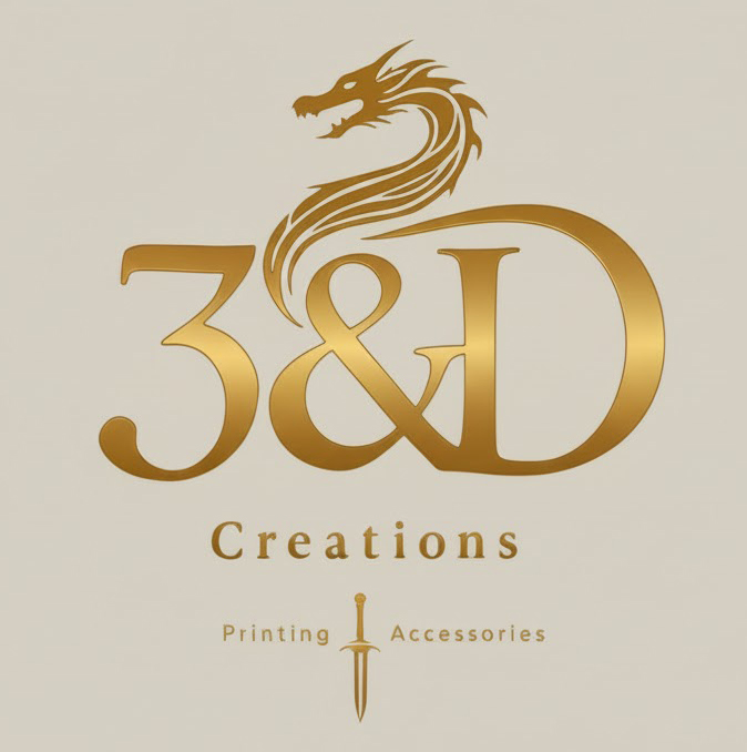 3nDCreations Gifts Logo - Dragon & Blade